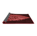 Thickness of Patterned Fire Brick Red Rug, pat1550rd