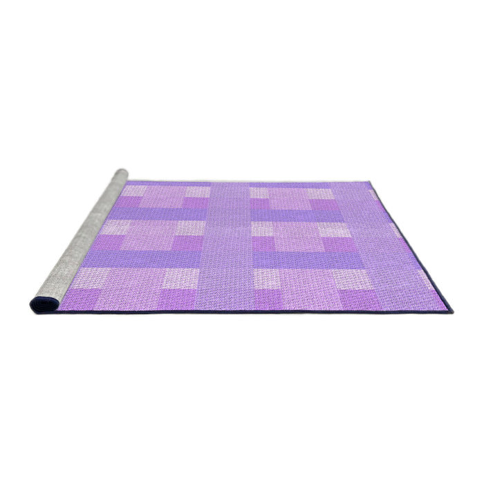 Sideview of Machine Washable Transitional Purple Rug, wshpat1552pur