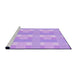 Sideview of Machine Washable Transitional Purple Rug, wshpat1552pur
