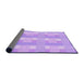 Thickness of Patterned Purple Rug, pat1552pur