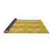 Thickness of Patterned Bright Gold Yellow Rug, pat1552yw