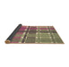 Thickness of Patterned Raspberry Purple Rug, pat1553brn