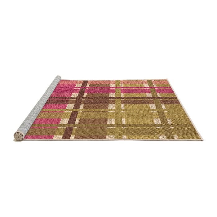 Sideview of Machine Washable Transitional Red Rug, wshpat1553org