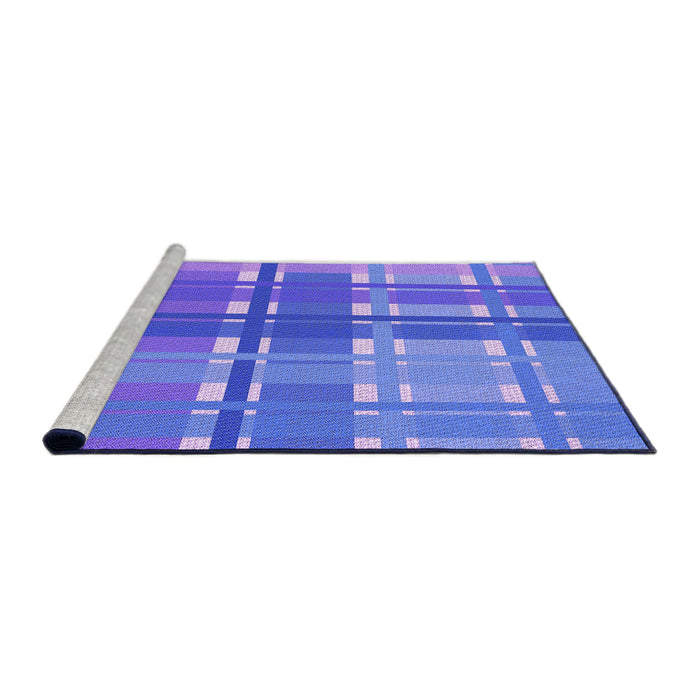 Sideview of Machine Washable Transitional Purple Mimosa Purple Rug, wshpat1553pur