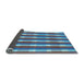 Thickness of Patterned Blue Rug, pat1554lblu