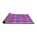 Thickness of Patterned Purple Rug, pat1554pur