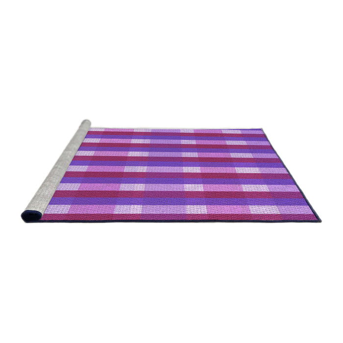 Sideview of Machine Washable Transitional Purple Rug, wshpat1554pur