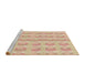 Sideview of Machine Washable Transitional Orange Rug, wshpat1555brn