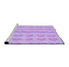 Sideview of Machine Washable Transitional Purple Rug, wshpat1555pur