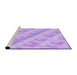 Sideview of Machine Washable Transitional Purple Rug, wshpat1556pur