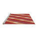 Sideview of Machine Washable Transitional Red Rug, wshpat1557org