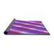 Thickness of Patterned Purple Rug, pat1557pur