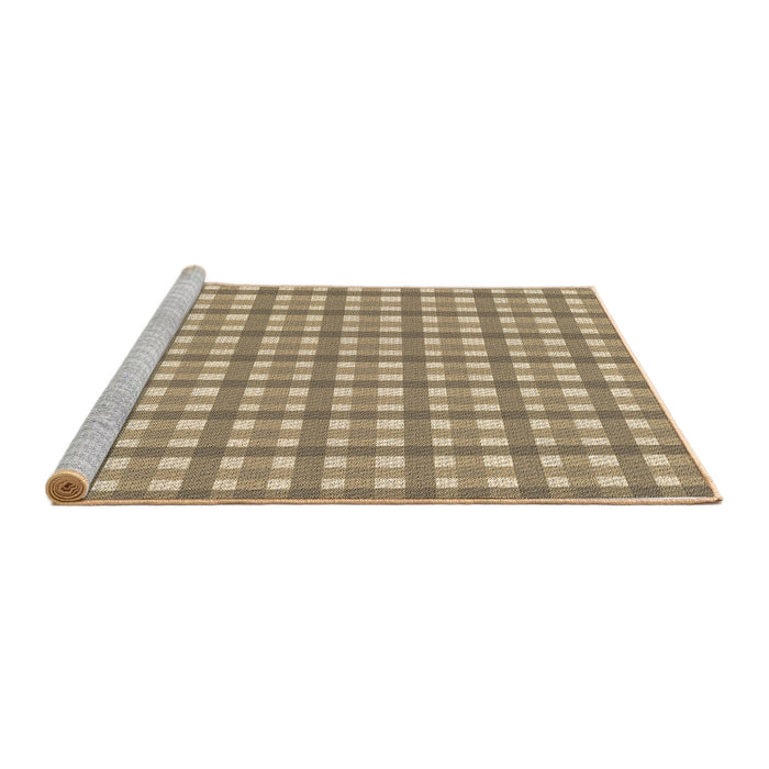 Sideview of Machine Washable Transitional Brown Rug, wshpat1558brn