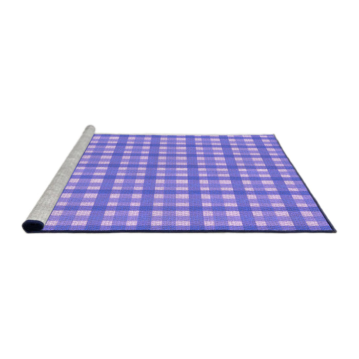 Sideview of Machine Washable Transitional Bright Lilac Purple Rug, wshpat1558pur