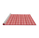 Sideview of Machine Washable Transitional Light Coral Pink Rug, wshpat1558rd