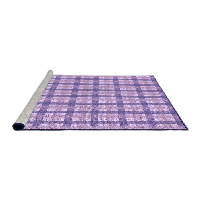 Sideview of Machine Washable Transitional Medium Purple Rug, wshpat1559pur