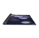 Thickness of Patterned Periwinkle Purple Rug, pat156blu