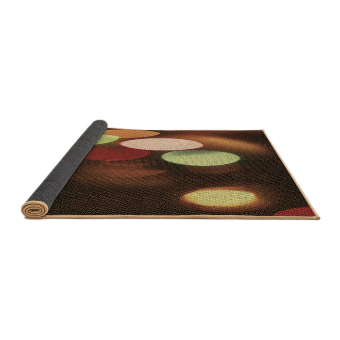 Thickness of Patterned Light Brown Rug, pat156brn