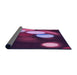 Thickness of Patterned Orchid Purple Rug, pat156pur