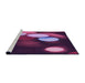 Sideview of Machine Washable Transitional Orchid Purple Rug, wshpat156pur