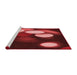 Sideview of Machine Washable Transitional Crimson Red Rug, wshpat156rd