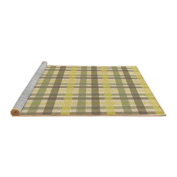 Sideview of Machine Washable Transitional Copper Brown Rug, wshpat1560brn