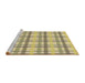 Sideview of Machine Washable Transitional Copper Brown Rug, wshpat1560brn