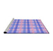 Sideview of Machine Washable Transitional Purple Rug, wshpat1560pur