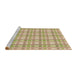 Sideview of Machine Washable Transitional Peru Brown Rug, wshpat1561brn