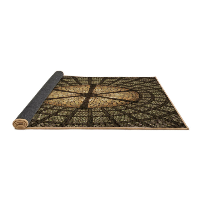 Thickness of Patterned Copper Brown Rug, pat1562brn