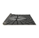 Thickness of Patterned Charcoal Black Rug, pat1562gry