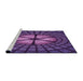 Sideview of Machine Washable Transitional Purple Rug, wshpat1562pur