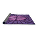 Thickness of Patterned Purple Rug, pat1562pur