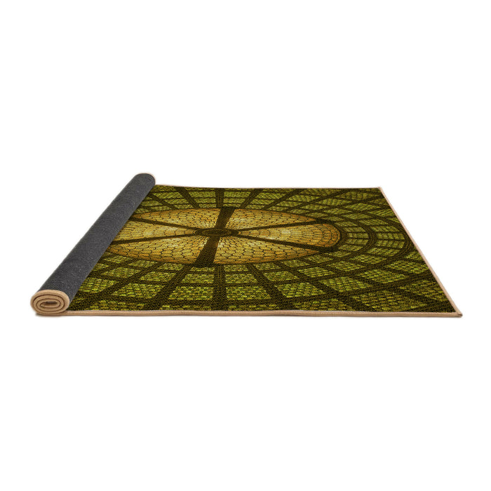 Thickness of Patterned Red Rug, pat1562yw