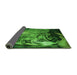 Patterned Deep Emerald Green Rug, pat1563grn