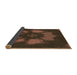 Thickness of Patterned Sienna Brown Rug, pat1564brn