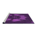 Sideview of Machine Washable Transitional Dark Orchid Purple Rug, wshpat1564pur