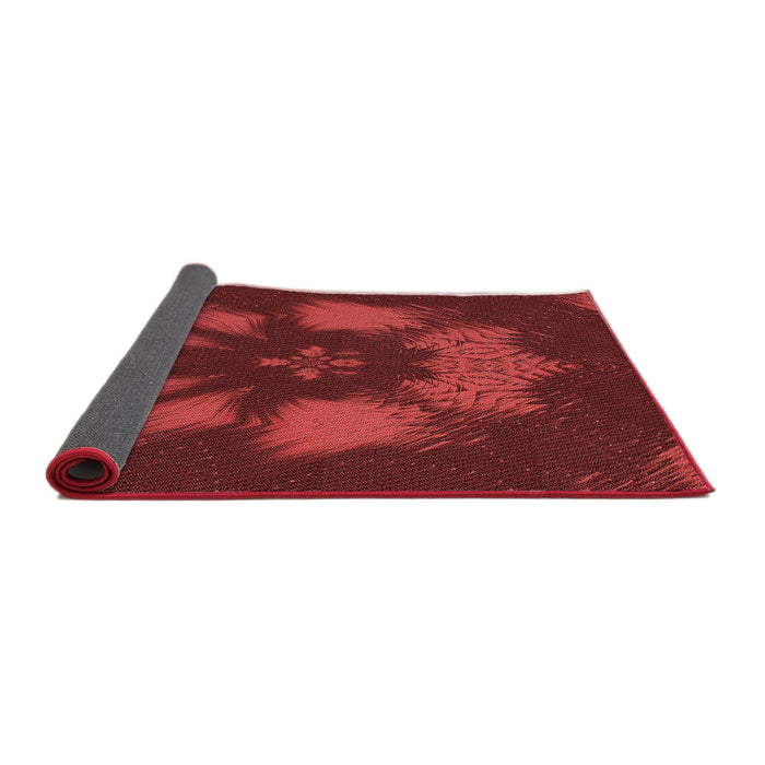 Thickness of Patterned Red Rug, pat1564rd