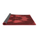 Thickness of Patterned Red Rug, pat1564rd