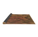 Thickness of Patterned Dark Sienna Brown Rug, pat1565brn