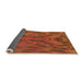 Thickness of Patterned Orange Red Orange Rug, pat1565org