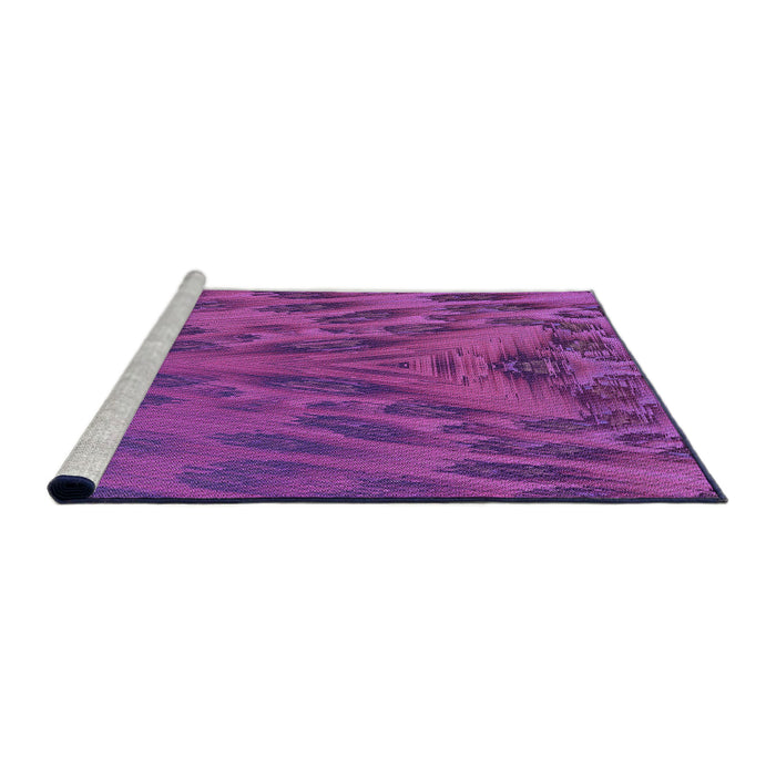 Sideview of Machine Washable Transitional Medium Violet Red Pink Rug, wshpat1565pur