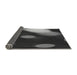 Thickness of Patterned Charcoal Black Rug, pat157gry