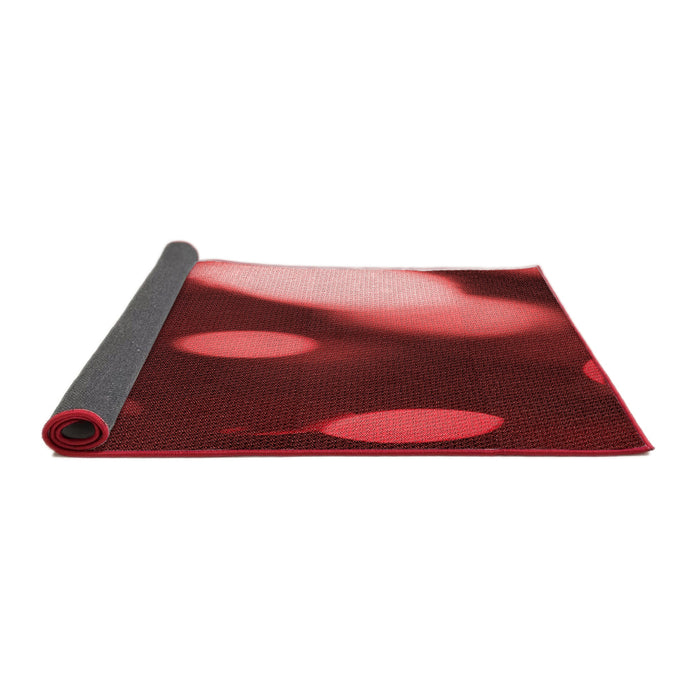 Thickness of Patterned Red Rug, pat157rd