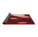 Thickness of Patterned Red Rug, pat157rd