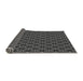 Thickness of Patterned Charcoal Black Rug, pat1570gry
