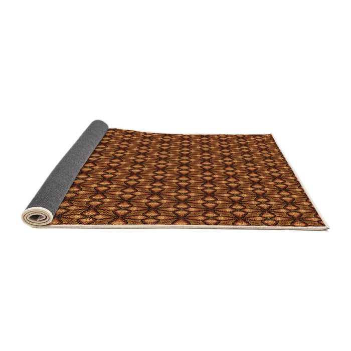 Thickness of Patterned Orange Rug, pat1570org