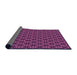 Thickness of Patterned Neon Pink Rug, pat1570pur