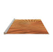 Sideview of Machine Washable Transitional Orange Red Orange Rug, wshpat1576org