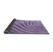 Thickness of Patterned Bright Lilac Purple Rug, pat1577blu